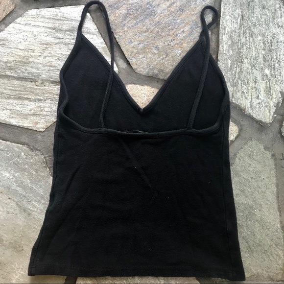 Brandy Melville Deep V Cropped Tank - Picture 3 of 5